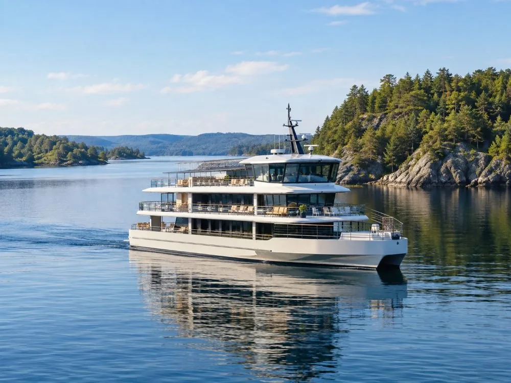 Oslo: Geführte Besichtigungstour mit Fjordkreuzfahrt auf einem Premium-Stillboot